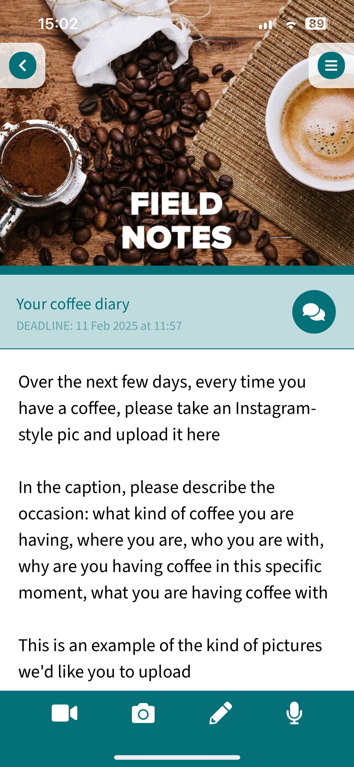 Self-ethnography video-diaries screenshot